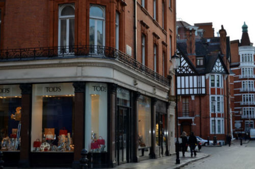 Sloane street London and window shopping