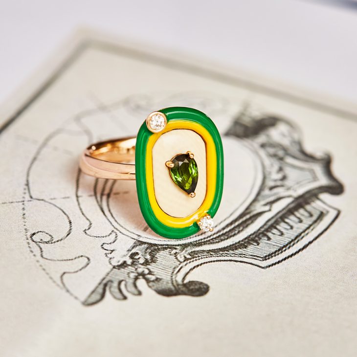 Snowdrops Green Tourmaline Ring Francesca Villa i – D Fine Jewellery, ένας "ναός" για εκλεπτυσμένα κοσμήματα